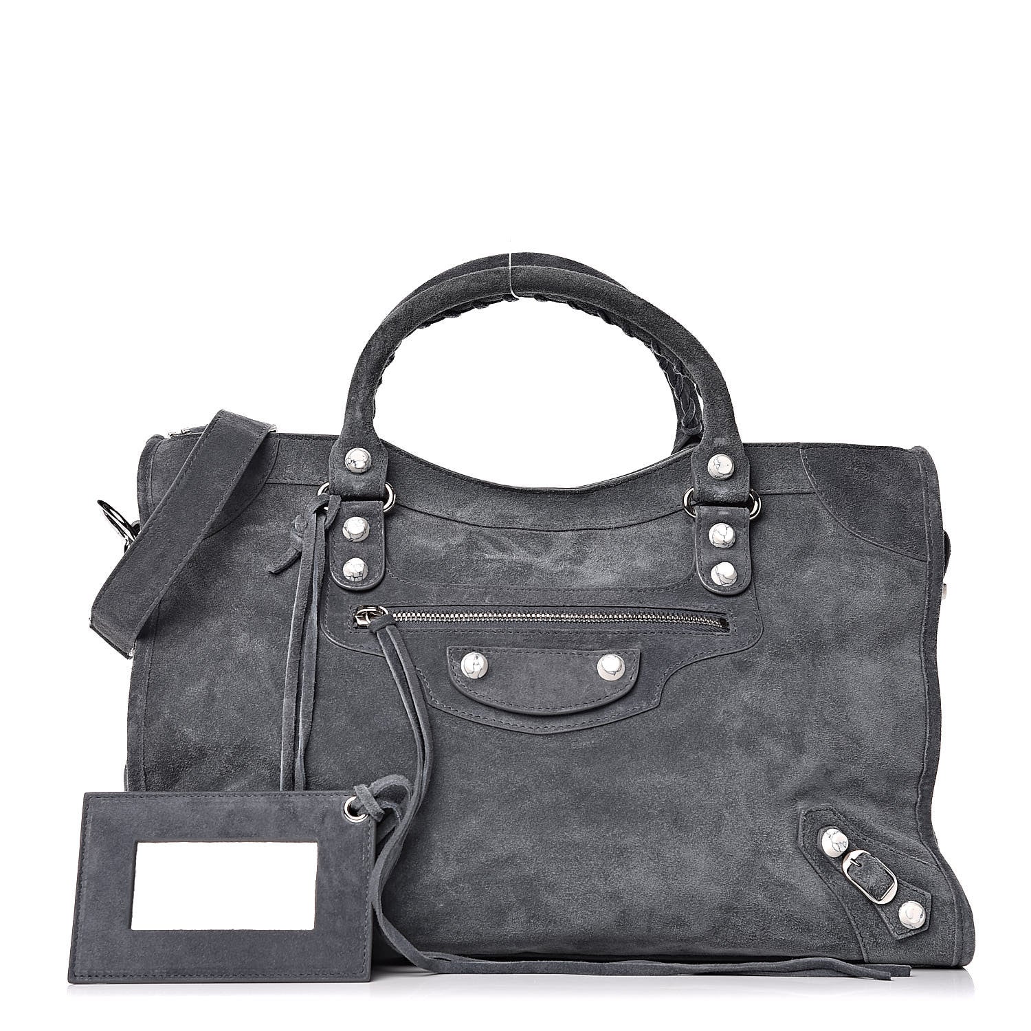 Balenciaga Baby Daim Suede Marble Hardware City Grey 1 of 10