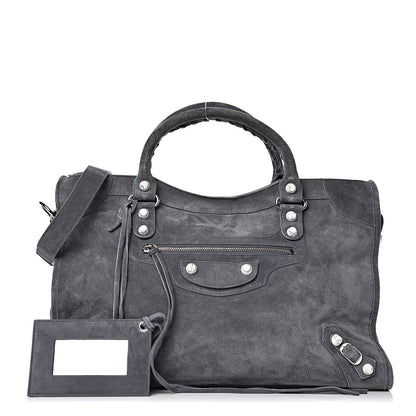 Balenciaga Baby Daim Suede Marble Hardware City Grey 1 of 10