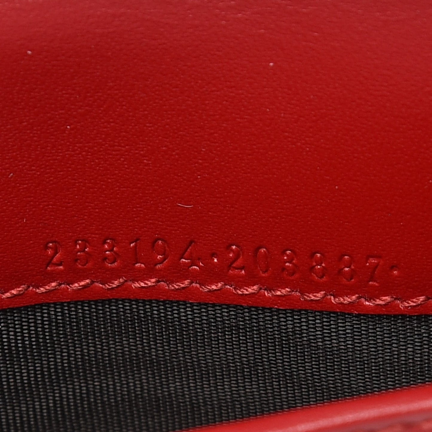 Guccissima Signature Zip Around Organizer Wallet Hibiscus Red
