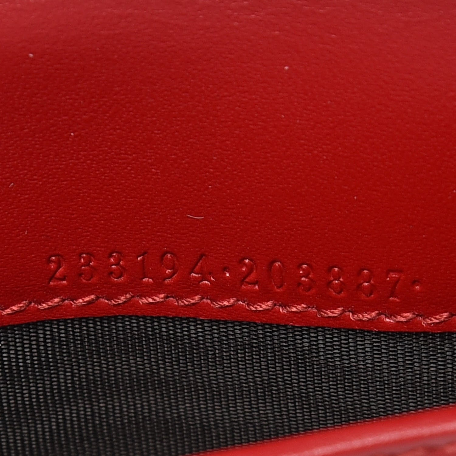 Gucci Guccissima Signature Zip Around Organizer Wallet Hibiscus Red 9 of 10