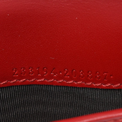 Gucci Guccissima Signature Zip Around Organizer Wallet Hibiscus Red 9 of 10