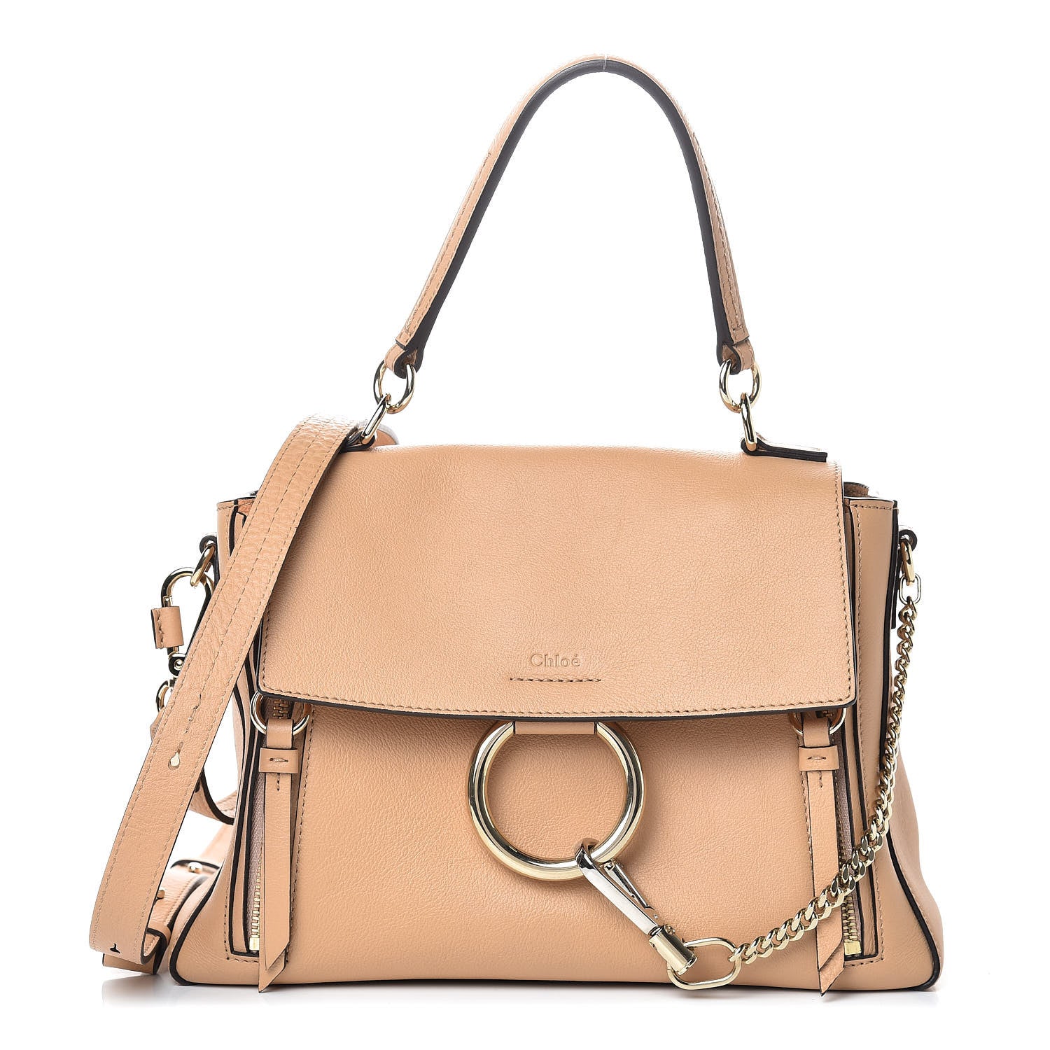 Chloe Calfskin Small Faye Day Shoulder Bag Blush Nude 1 of 12