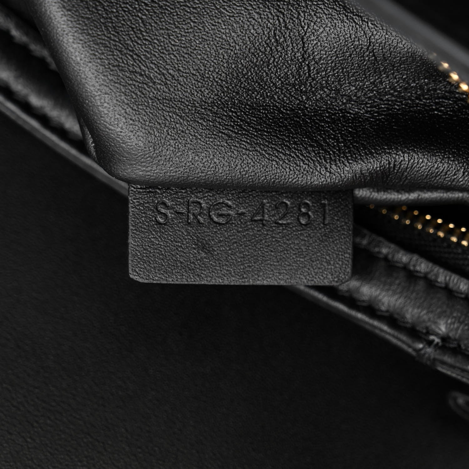 Celine Shiny Calfskin Medium Triomphe Black 8 of 11