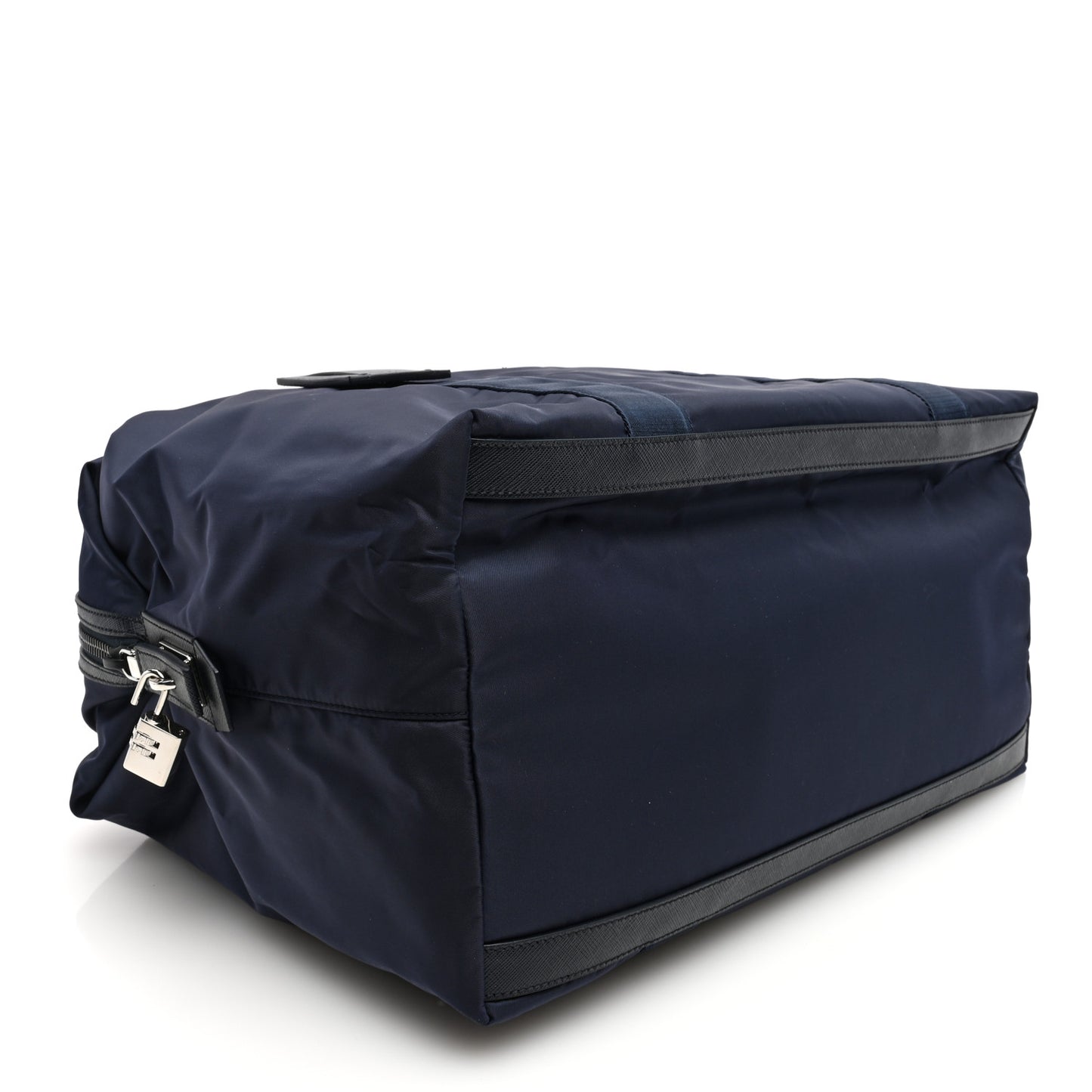 Re-Nylon Saffiano Duffle Bag Navy