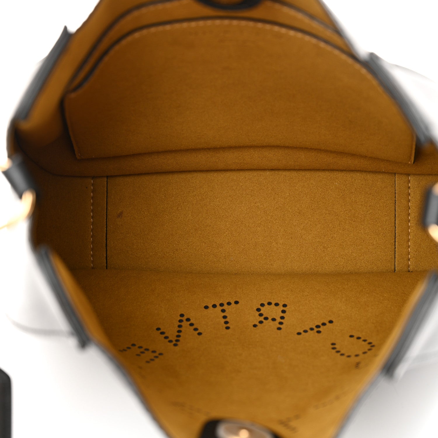 Stella McCartney Eco Alter Nappa Perforated Logo Mini Crossbody Black 5 of 11