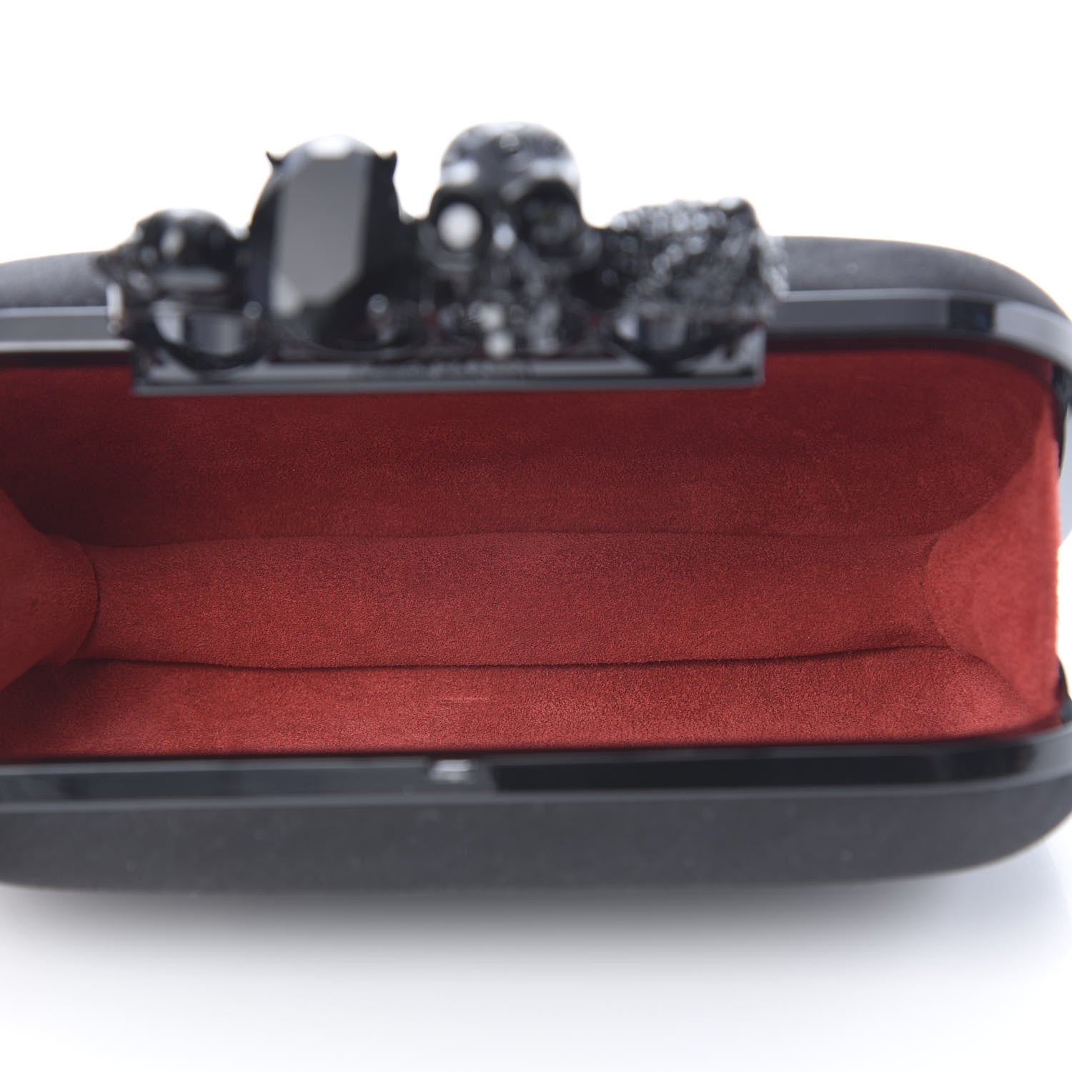 Alexander McQueen Silk Knucklebox Clutch Black 5 of 7