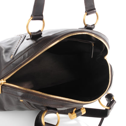 Saint Laurent Calfskin Large Muse Dark Brown 5 of 7