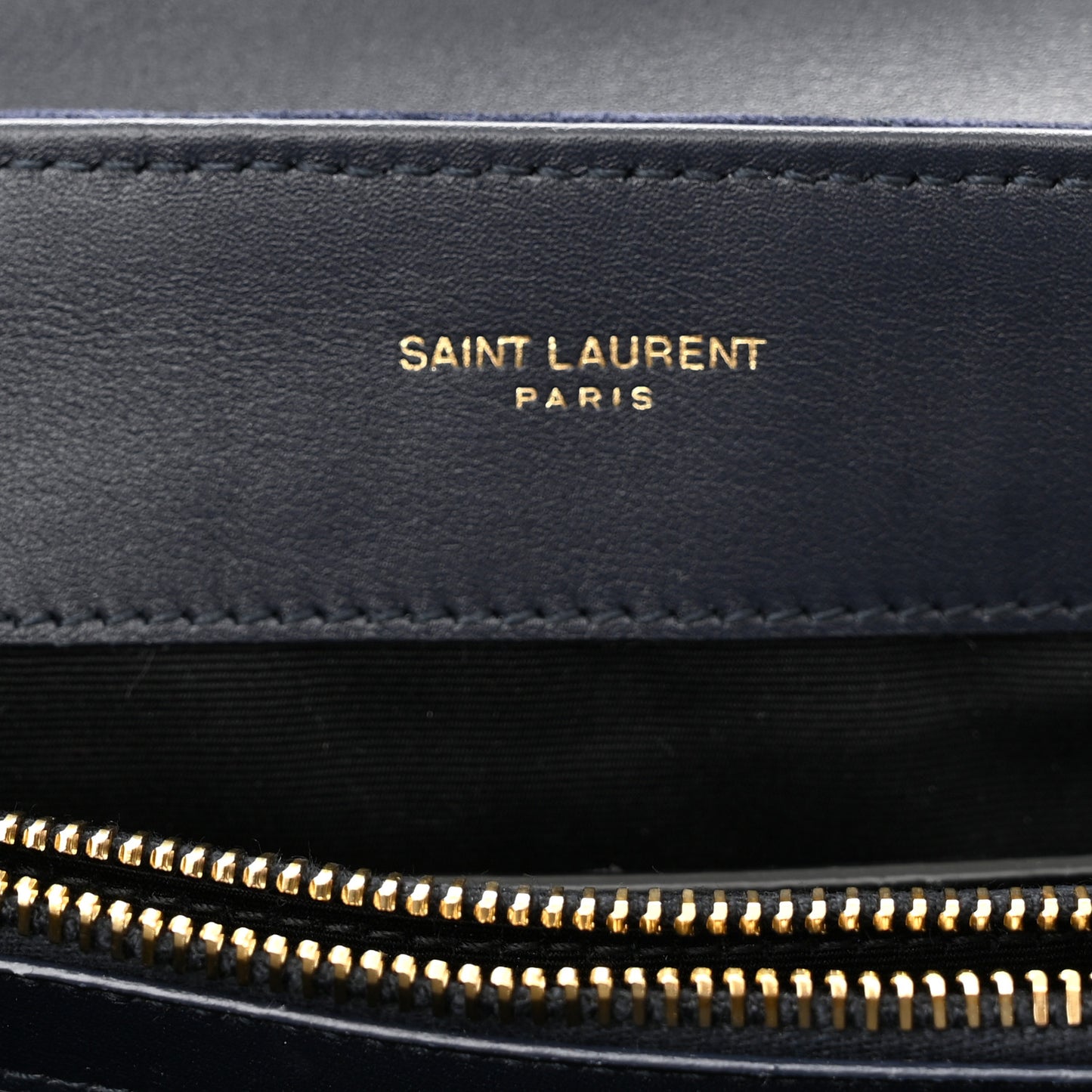 Suede Calfskin Y Quilted Monogram Small Loulou Chain Satchel Deep Marine