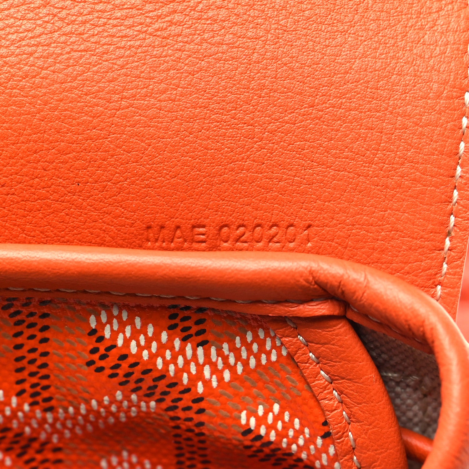 Goyard Goyardine Calfskin Mini Alpin Backpack Orange 7 of 11