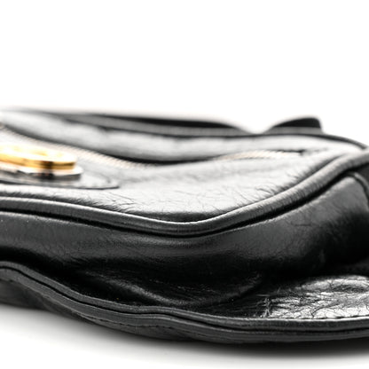 Gucci Fluffy Calfskin Morpheus Double Zip Belt Bag Black 11 of 12
