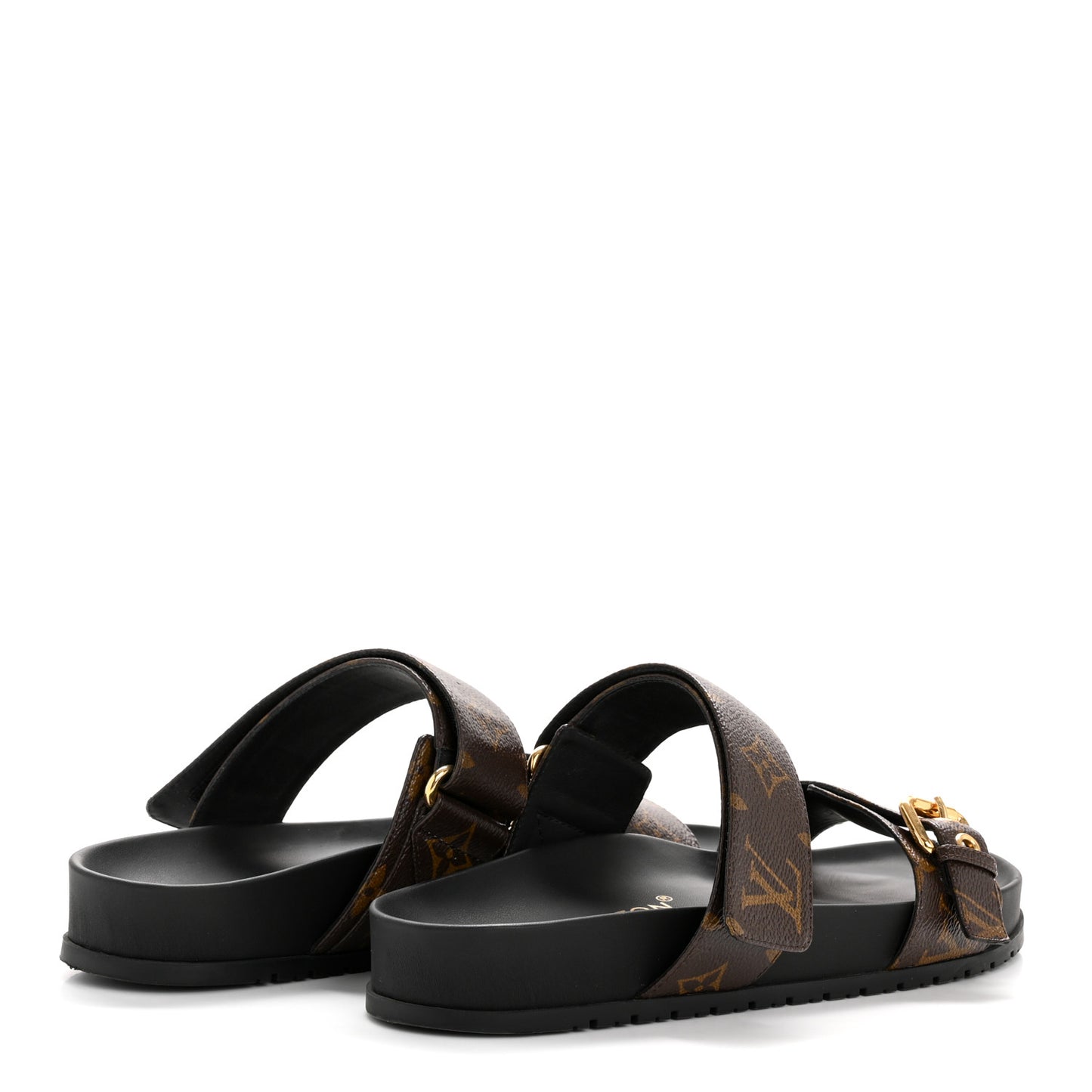 Monogram Bom Dia Mule Sandals 39 Black