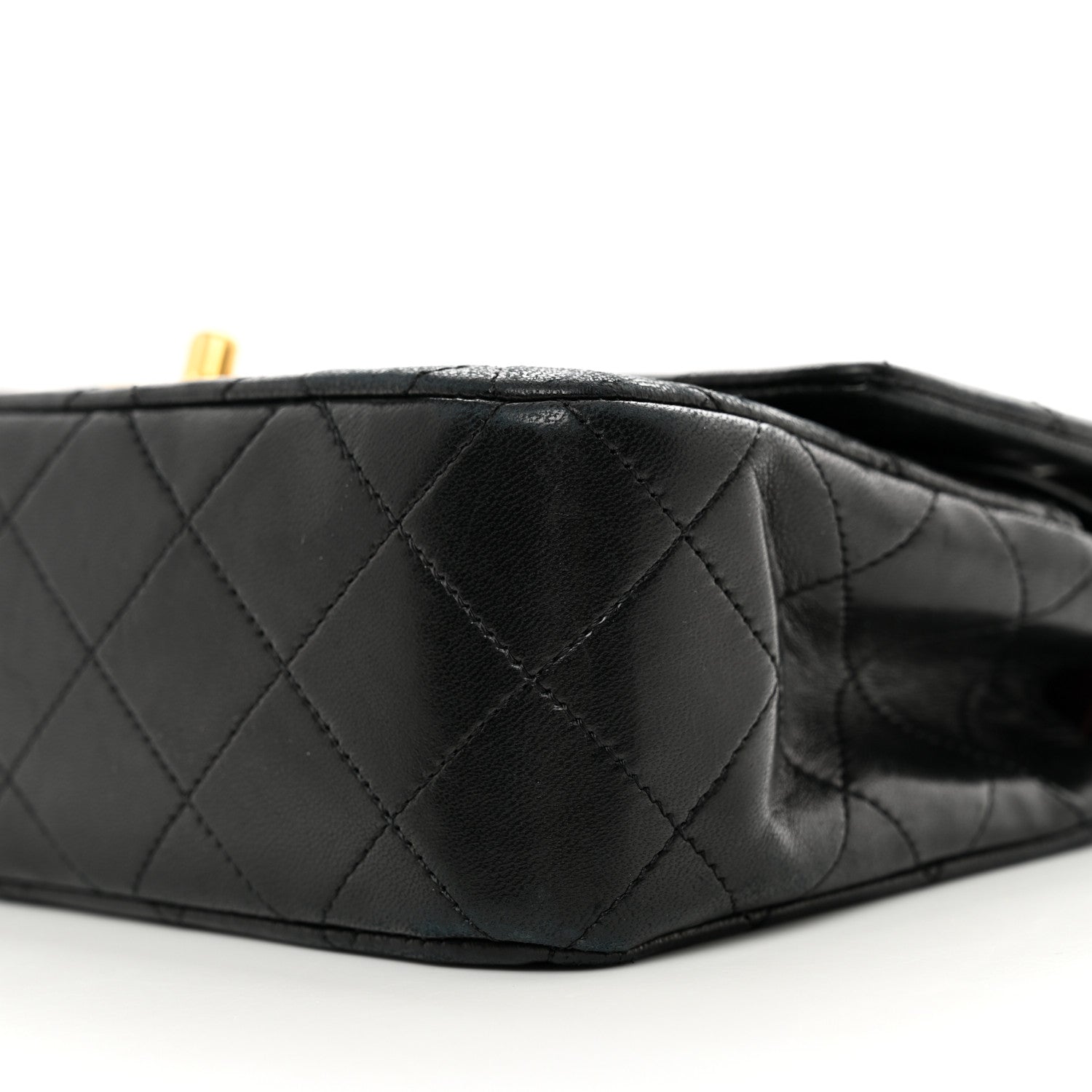 Chanel Lambskin Quilted Small Double Flap Black 12 of 14