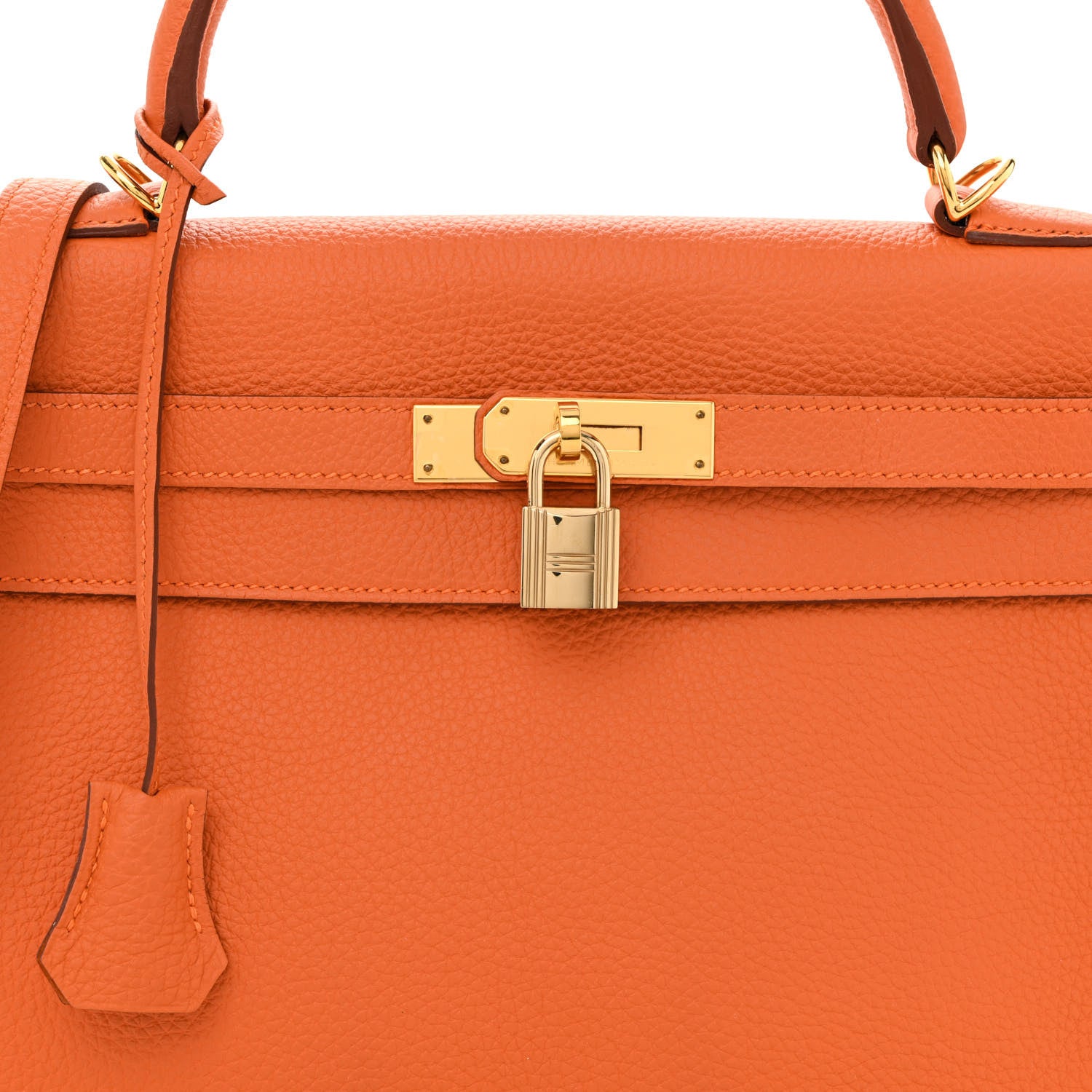 Hermes Togo Kelly Retourne 32 Orange 8 of 11
