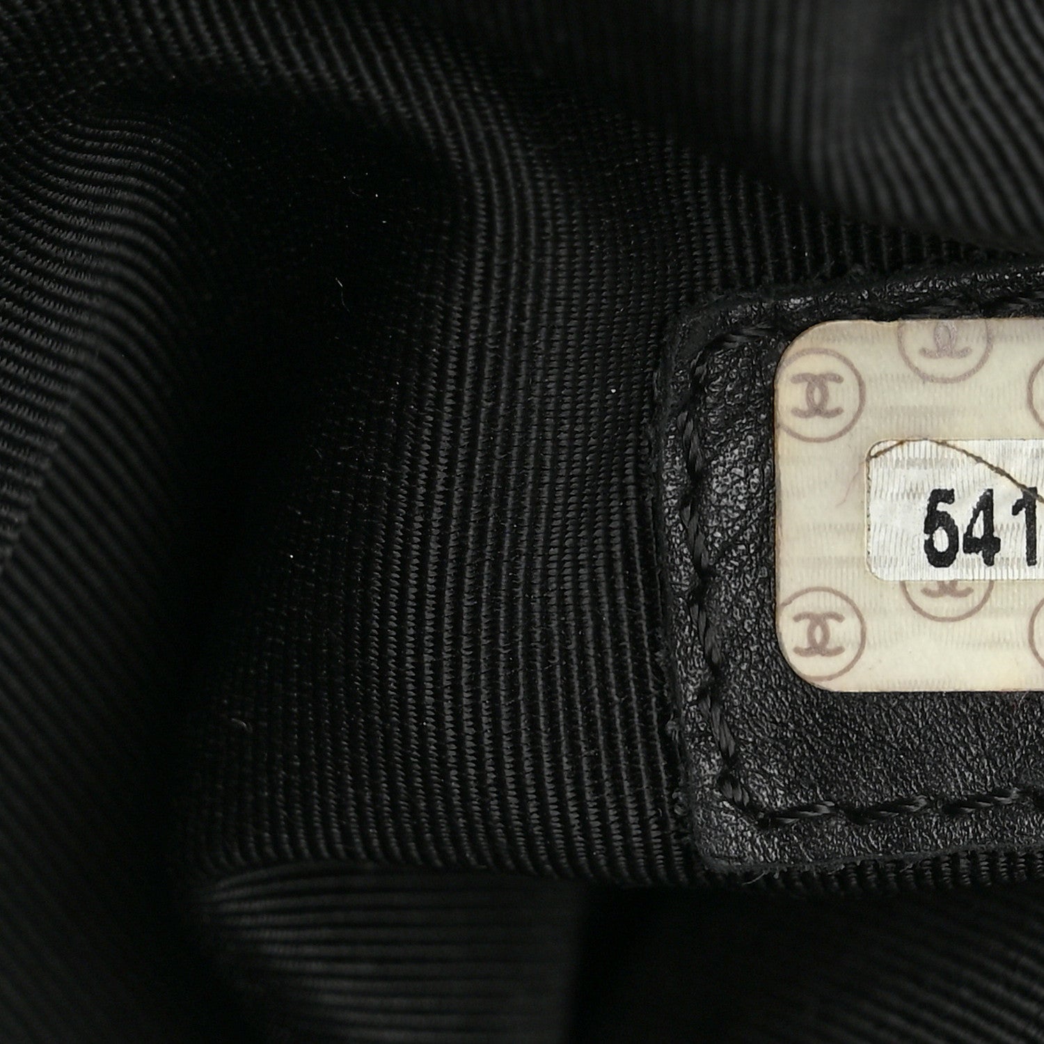 Chanel Lambskin CC Stitched Logo Tote Black 7 of 12