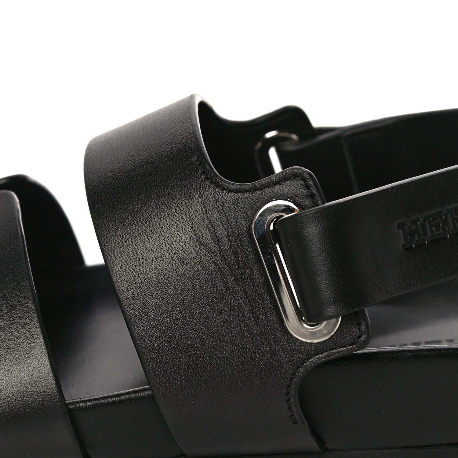 Hermes Calfskin Womens Takara Sandals 35 Black 9 of 10