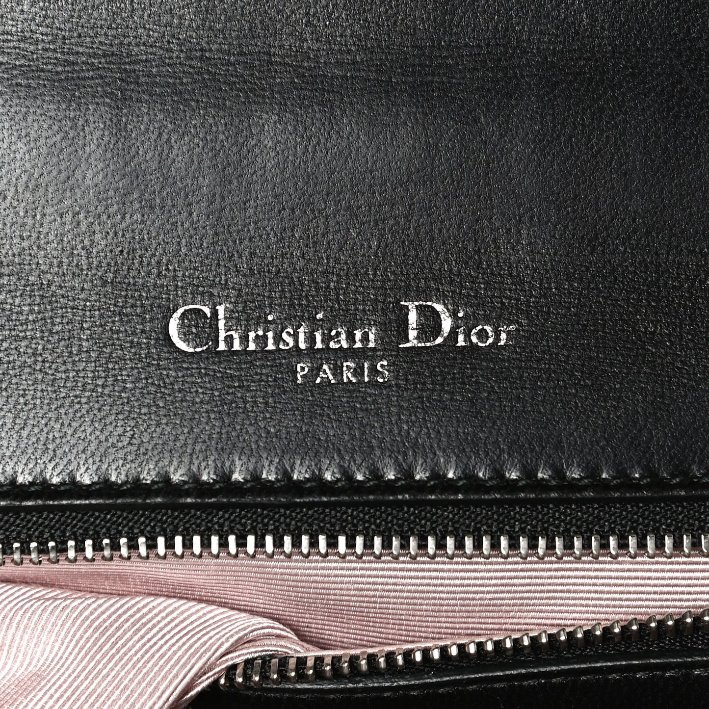 Lambskin Medium Diorama Flap Bag Black