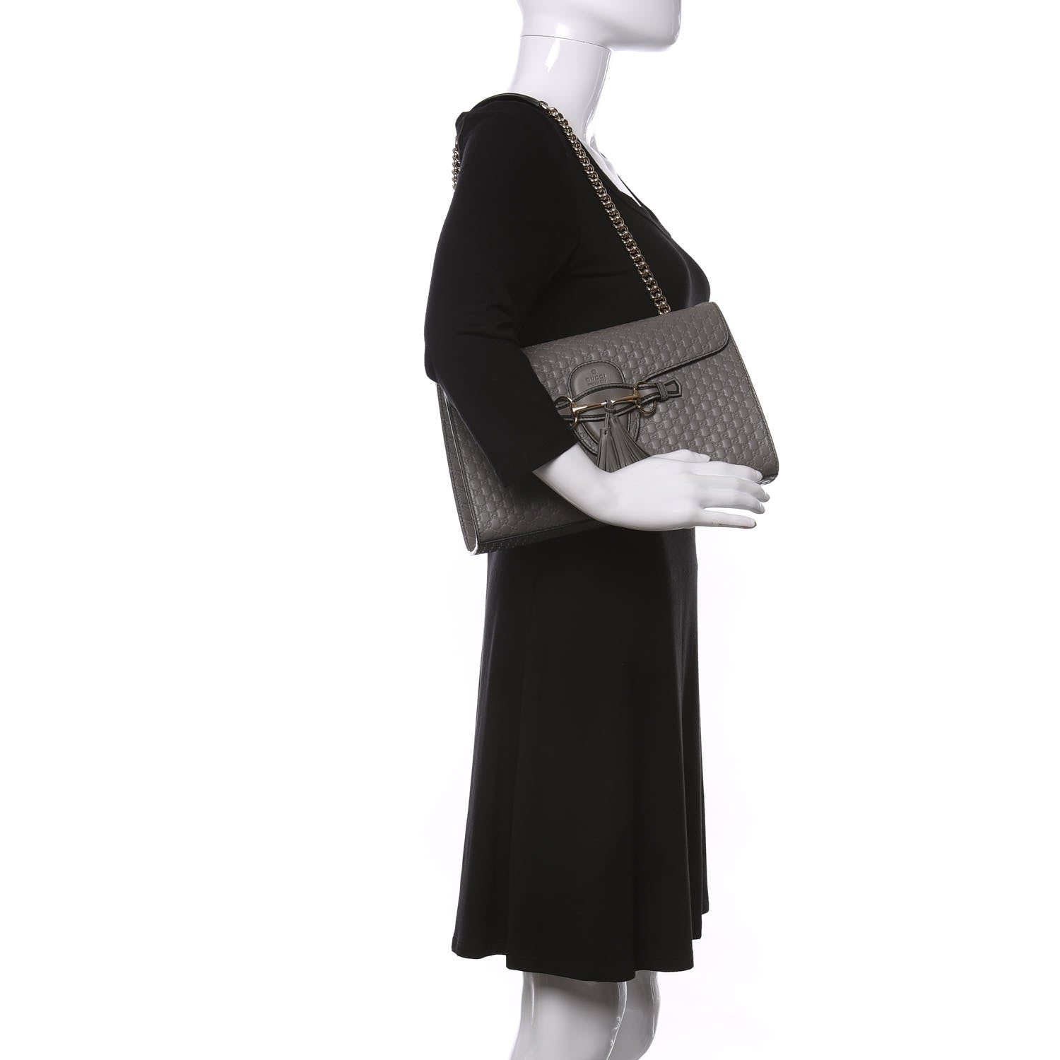 Gucci Soft Microguccissima Medium Emily Chain Shoulder Bag Loess 2 of 10
