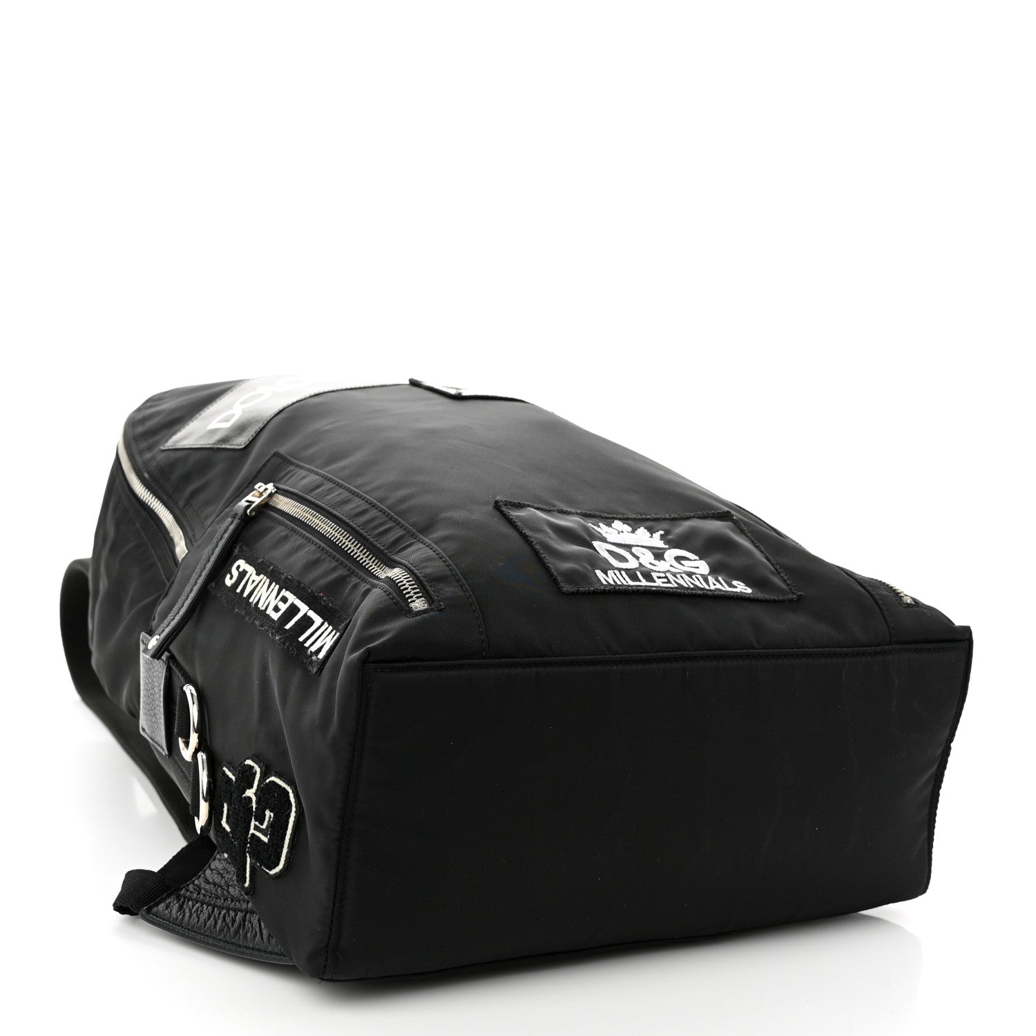 Dolce & Gabbana Nylon Logo Patches Backpack Black 4 of 9