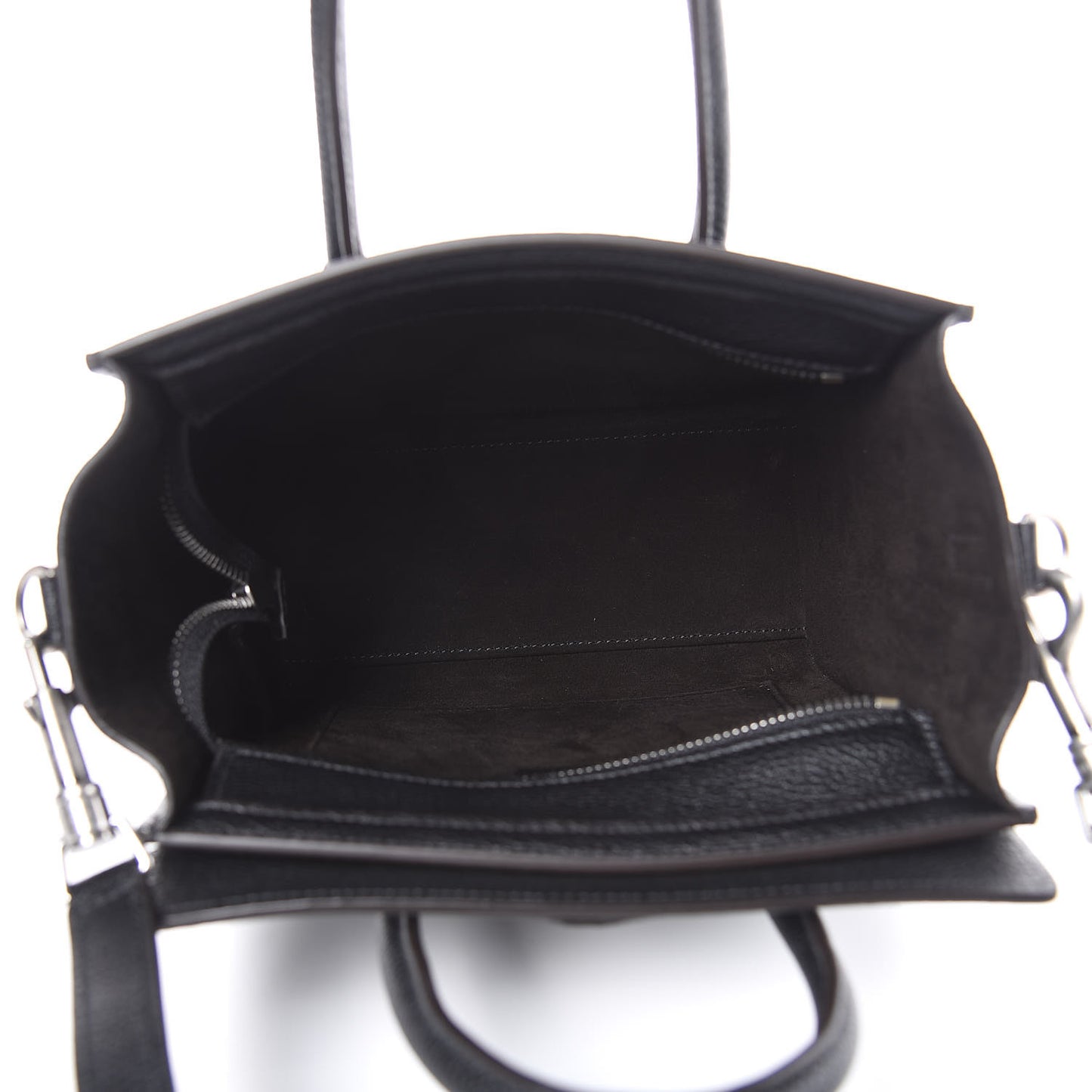 Drummed Calfskin Nano Luggage Black