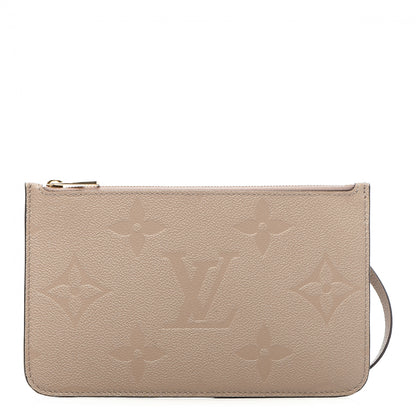 Louis Vuitton Empreinte Monogram Giant Neverfull MM Pochette Tourterelle 1 of 7