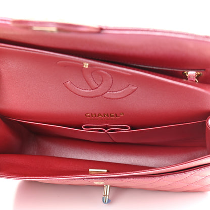Chanel Iridescent Caviar Quilted Medium Double Flap Pink 4 of 8
