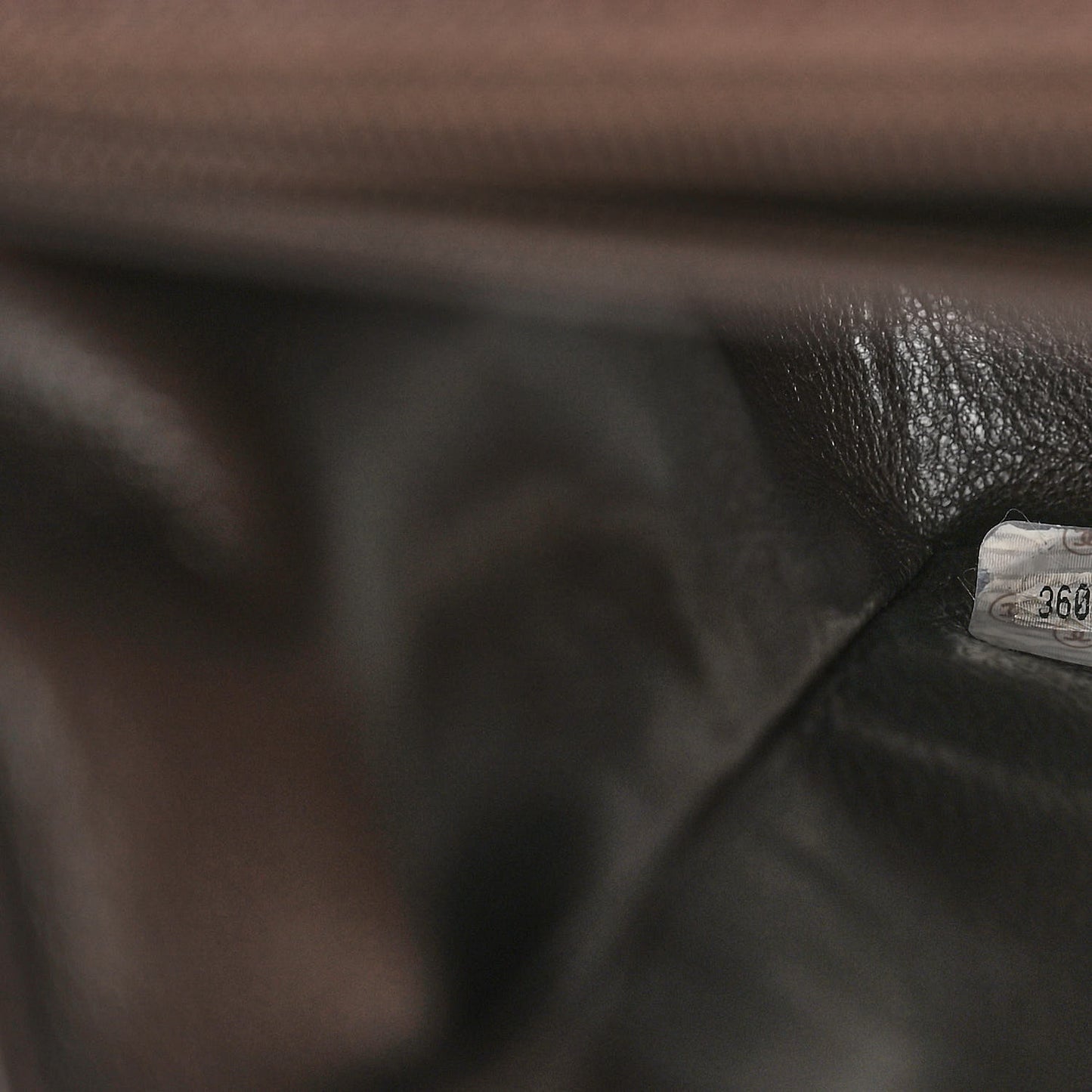 Caviar Vertical Quilted Jumbo Single Flap Brown
