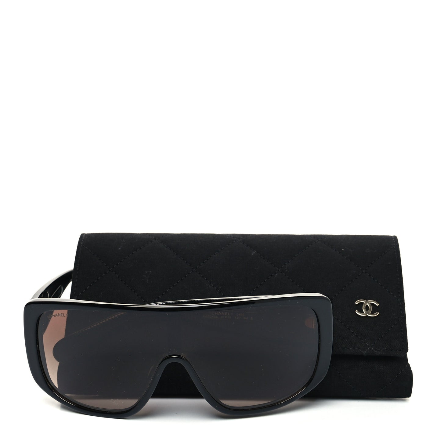 Acetate Shield Sunglasses 5495 Black