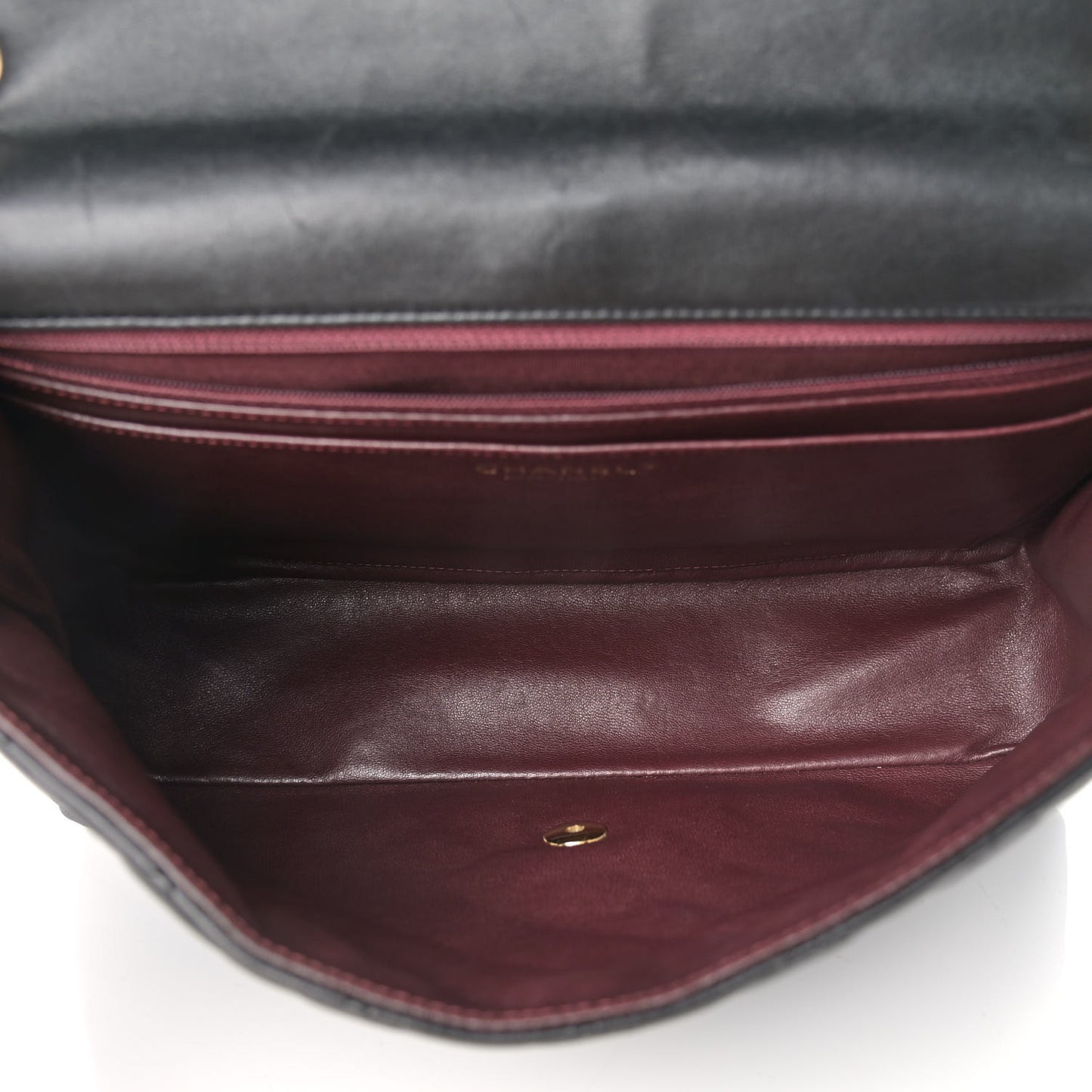 Lambskin Quilted Maxi Single Flap Black