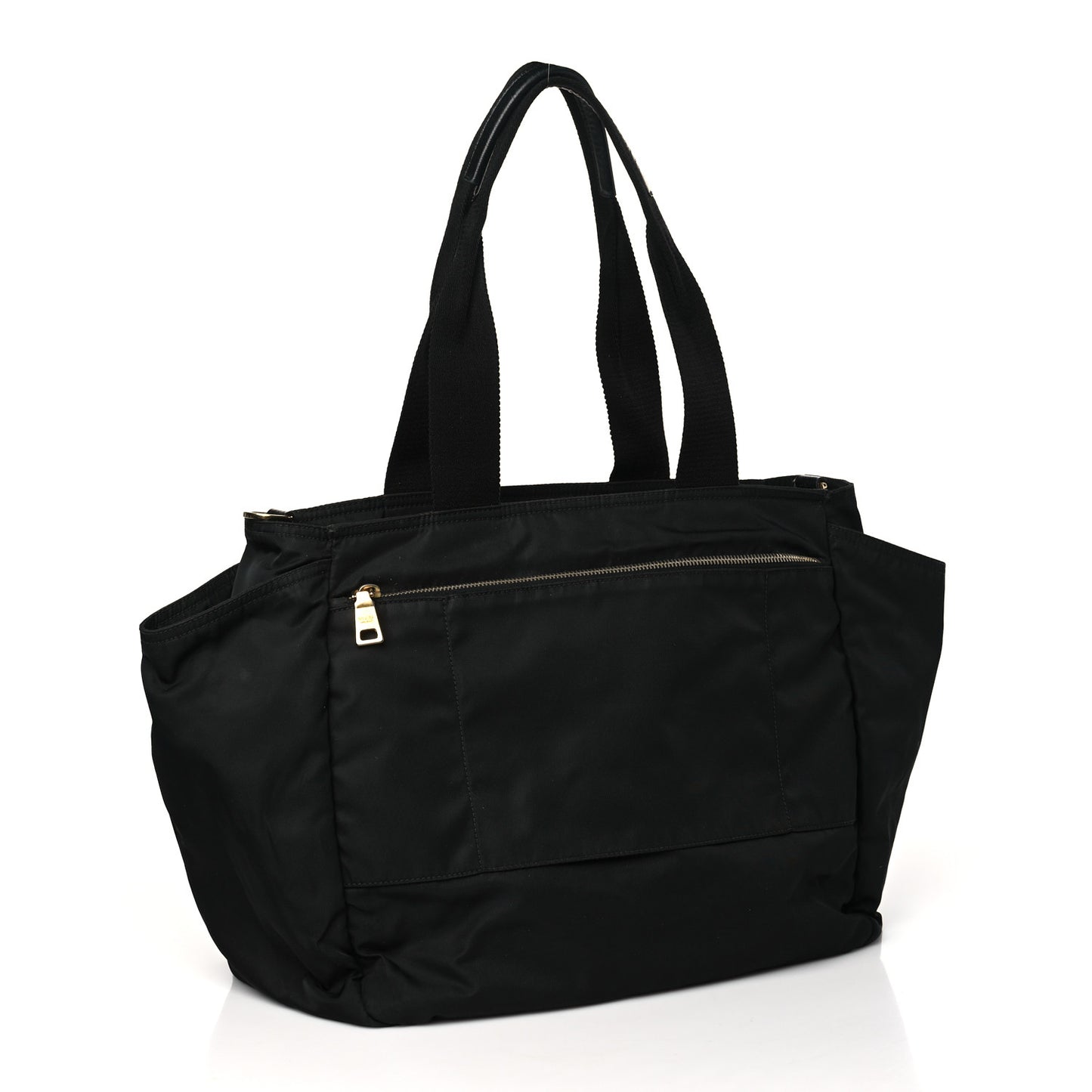 Tessuto Nylon Vela Diaper Bag Black