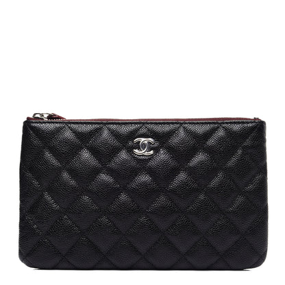 Chanel Caviar Quilted Cosmetic Case Black 1 of 9
