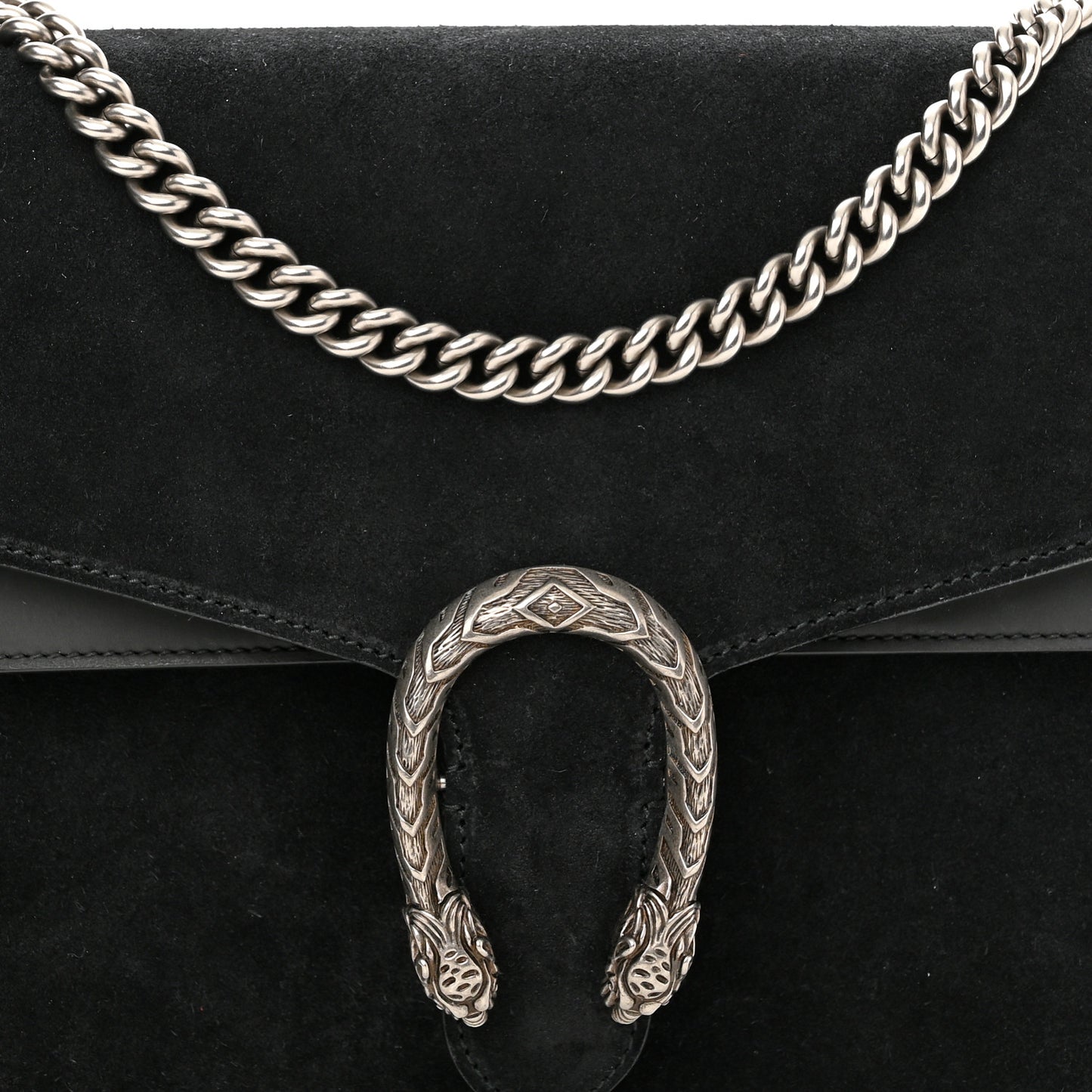 Suede Medium Dionysus Shoulder Bag Black