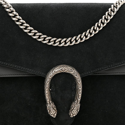 Gucci Suede Medium Dionysus Shoulder Bag Black 8 of 11