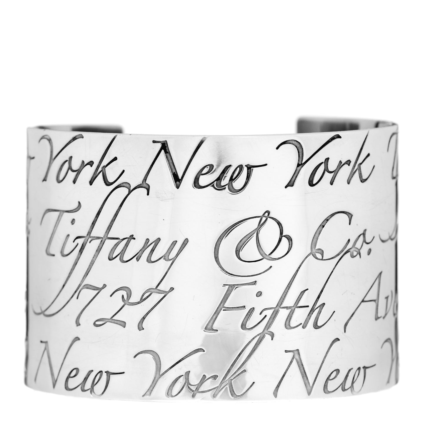 Sterling Silver Wide Notes Cuff Bracelet