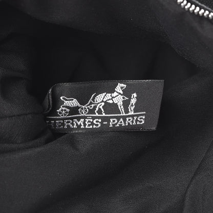 Hermes Cotton Canvas Mini Bolide Travel Cosmetic Pouch Black 6 of 8