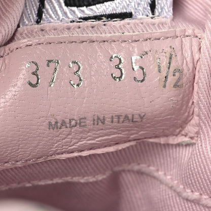 Miu Miu Gabardine Low Top Matelasse Sneakers 35.5 Alabastro 7 of 9