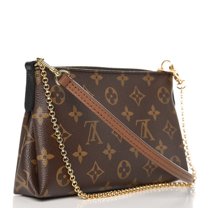 Louis Vuitton Monogram Pallas Clutch Black 3 of 7