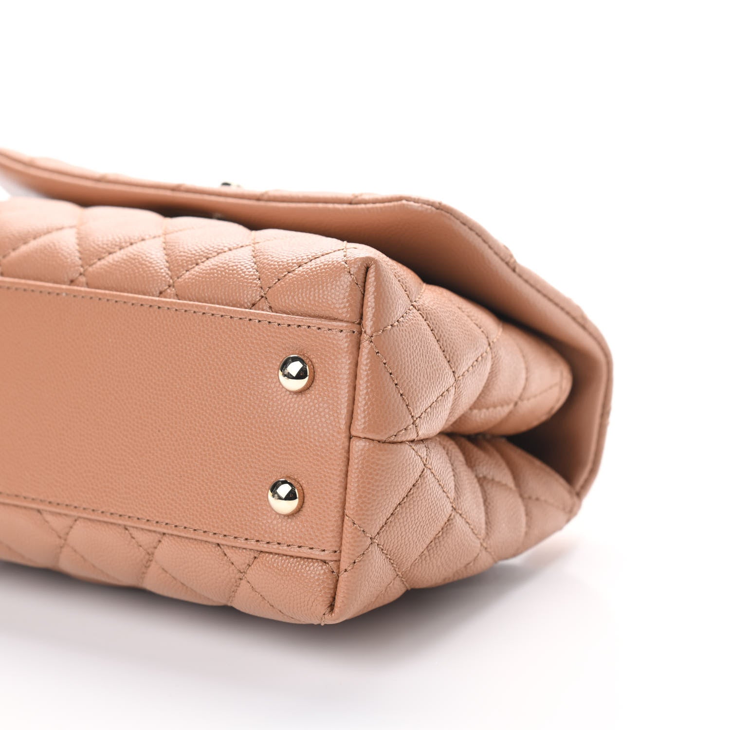 Chanel Caviar Lizard Embossed Quilted Mini Coco Handle Flap Brown 9 of 9