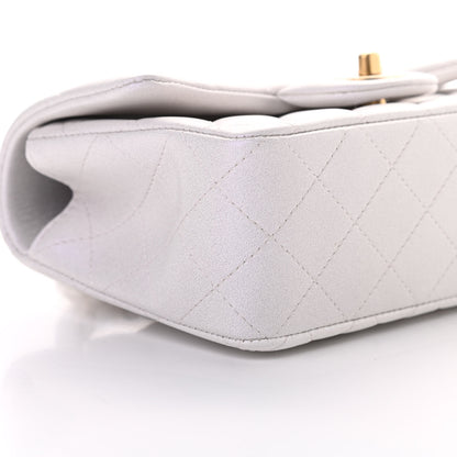 Chanel Iridescent Lambskin Quilted Mini Top Handle Rectangular Flap White 9 of 12