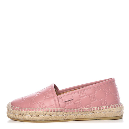 Gucci Guccissima Signature Espadrilles 35 Rose Baby Candy 1 of 8