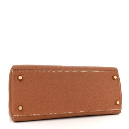 Hermes Togo Kelly Retourne 28 Gold 4 of 12