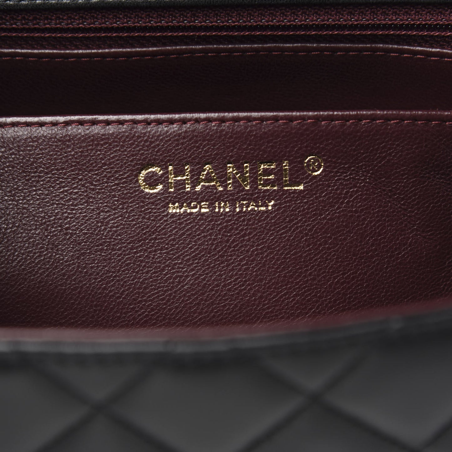 Lambskin Quilted Jumbo Single Flap Black