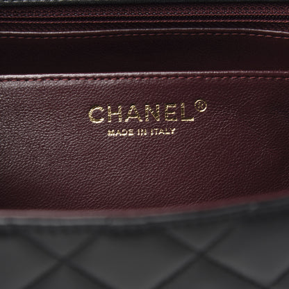 Chanel Lambskin Quilted Jumbo Single Flap Black 6 of 14