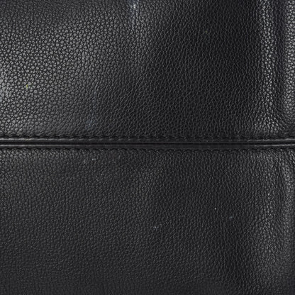 Alexander McQueen Pebbled Calfskin Large Skull Padlock Zip Around Tote Black 16 of 20