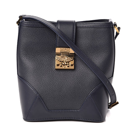 MCM Calfskin Mini Claudia Crossbody Bag True Navy 1 of 9