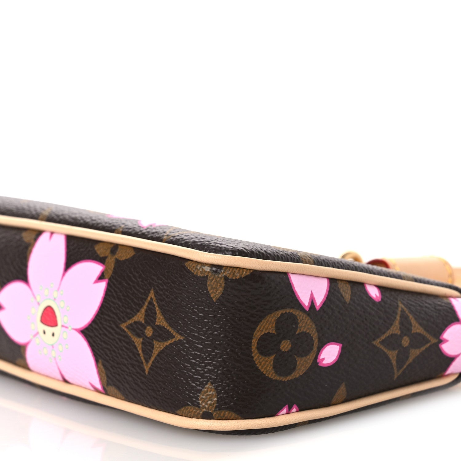 Louis Vuitton LV X TM Monogram Cherry Blossom Pochette Accessories Sakura Brown 10 of 12