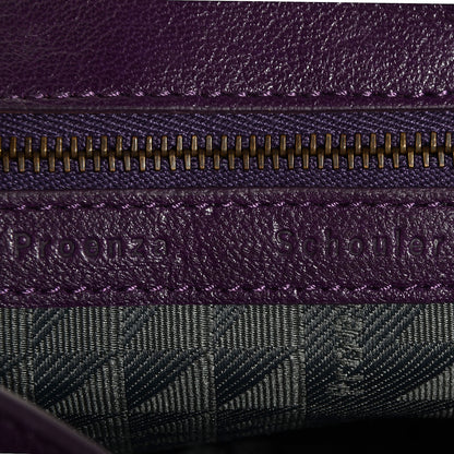 Proenza Schouler Leather PS1 Pouch Messenger Bag Grape Jam 12 of 13