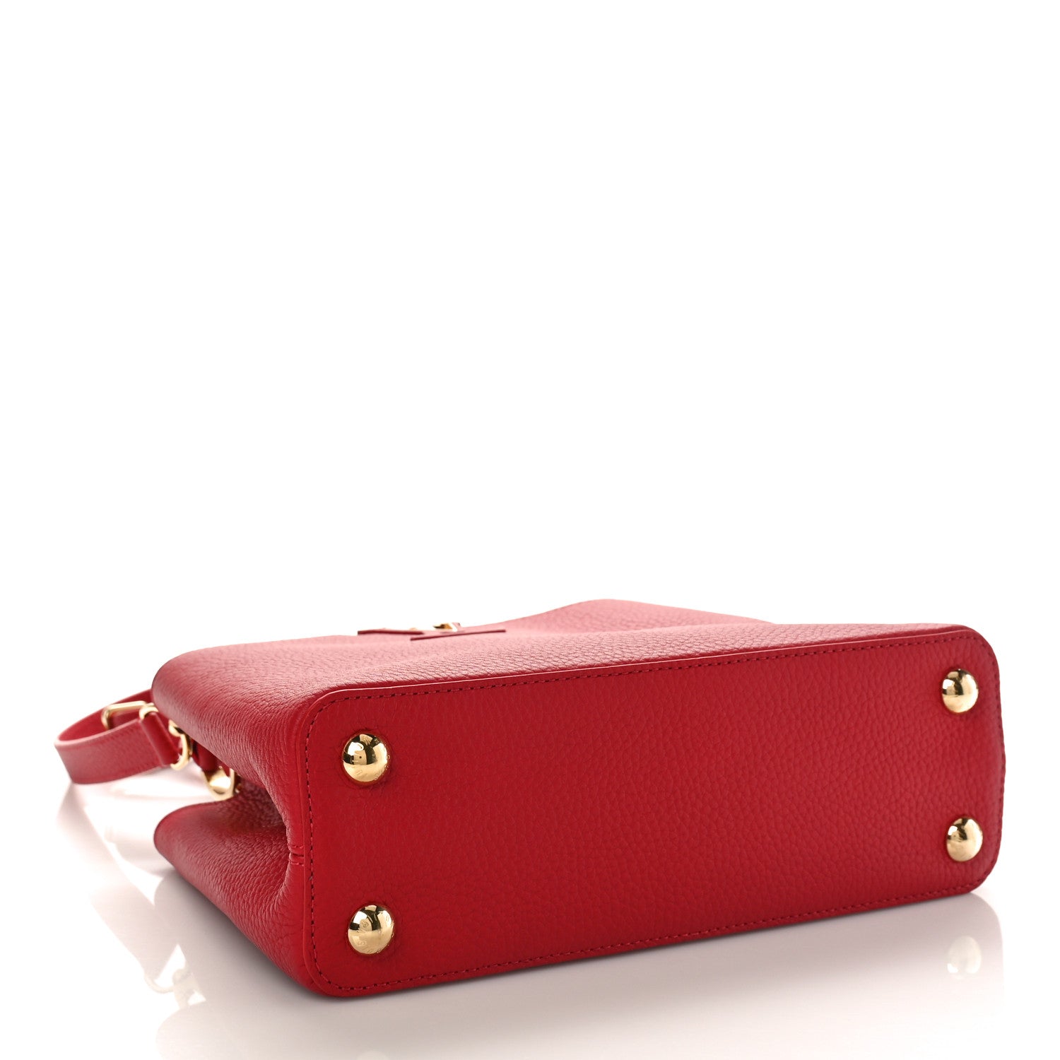 Louis Vuitton Taurillon Capucines BB Scarlet Red 4 of 8