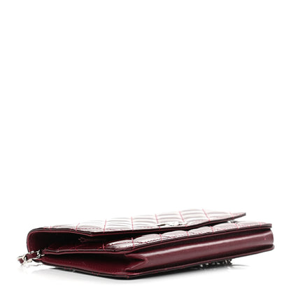 Chanel Patent Quilted Brilliant Wallet On Chain WOC Red 4 of 12