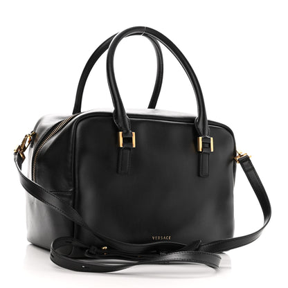 Versace Saffiano Virtus Small Bowling Bag Black 3 of 10