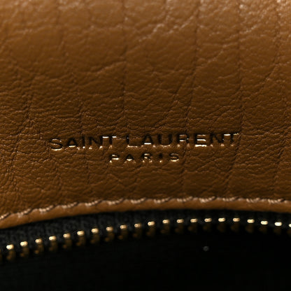 Saint Laurent Grained Lambskin Monogram Large Niki Chain Satchel Dark Cork 7 of 11